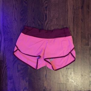 lululemon speed shorts